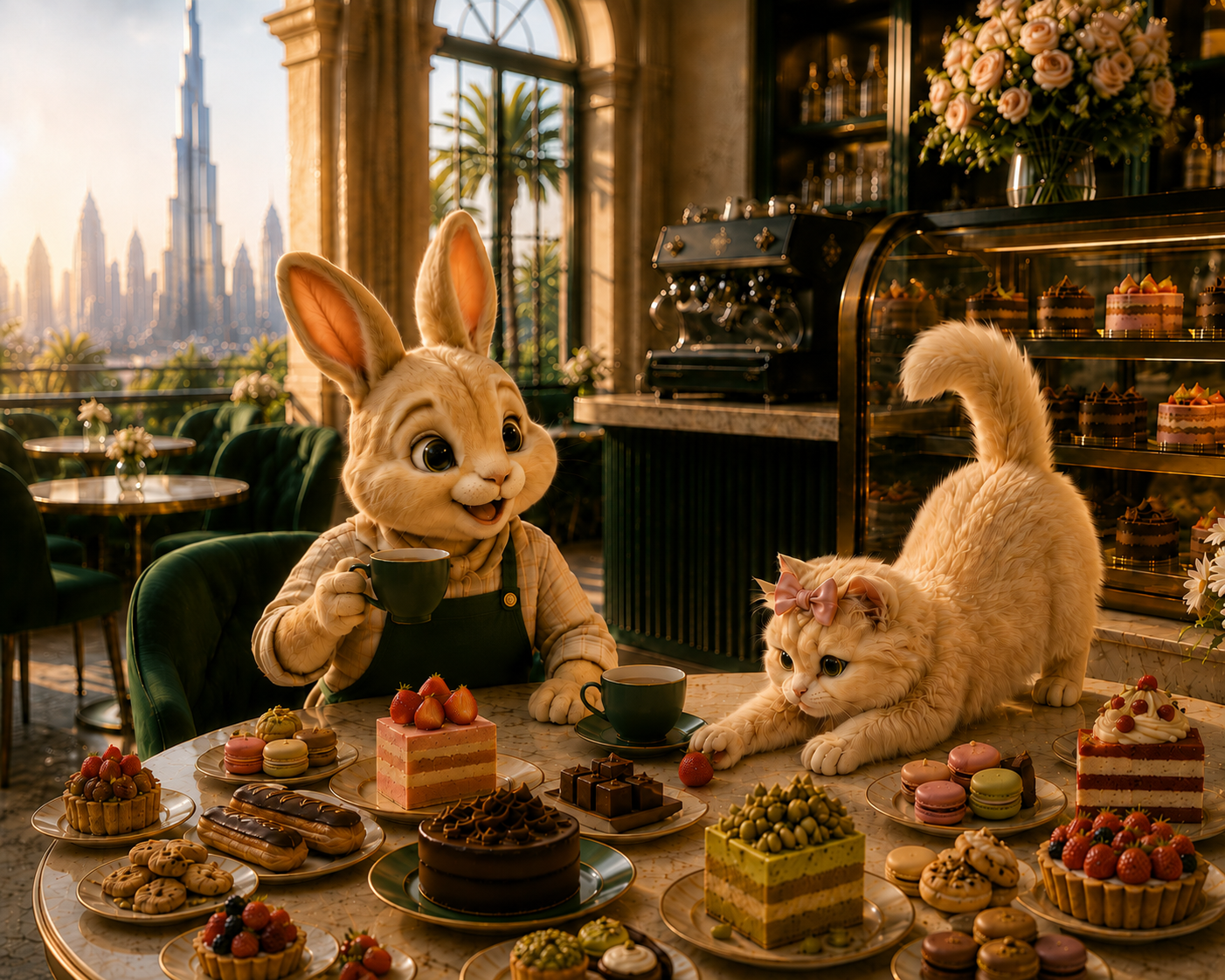 Bunny and Mish sharing the patisserie dream in Dubai